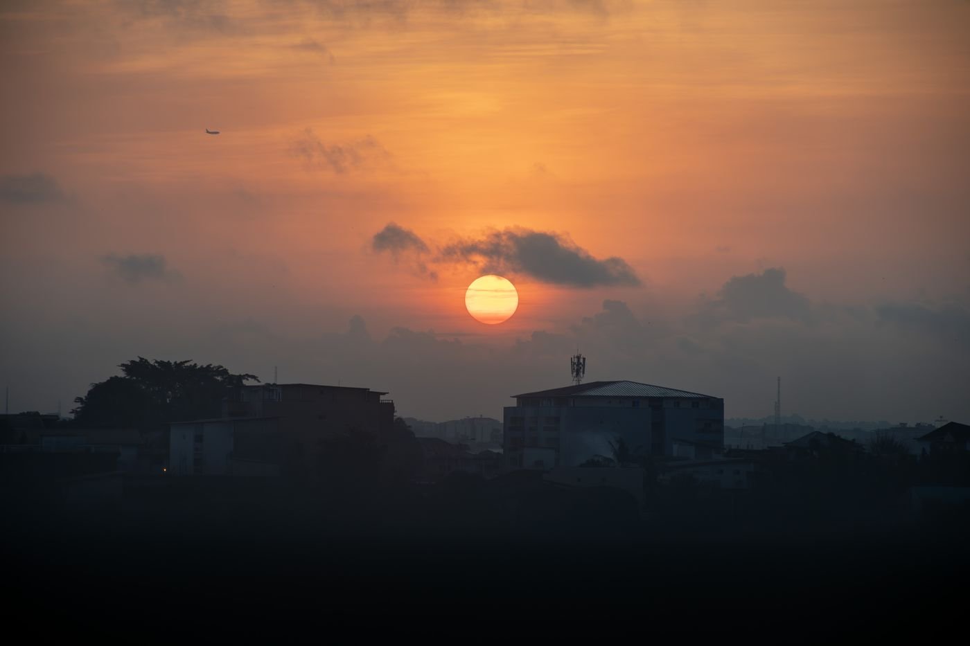 Coucher de soleil sur Abidjan